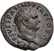 Dupondius - Titus FELICITAS PVBLICA S C; Felicitas obverse image