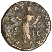 Dupondius - Titus FELICITAS PVBLICA S C; Felicitas, Rome, 72 reverse image
