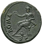Dupondius - Vespasian ROMA S C; Roma, Rome, 72-73 reverse image