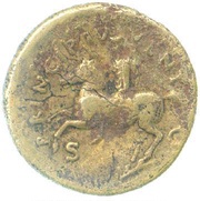 Dupondius - Titus and Domitian PRINCIP IVVENT S C, Rome, 77-78 reverse image