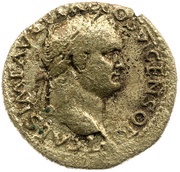 Dupondius - Titus ROMA S C; Roma obverse image