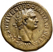 Dupondius - Domitian TR P COS VII DES VIII P P S C; Minerva obverse image