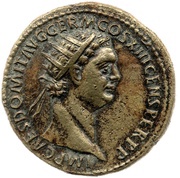Dupondius - Domitian FORTVNAE AVGVSTI S C; Fortuna obverse image