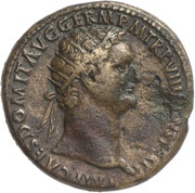 Dupondius - Domitian COS XIIII LVD SAEC FEC S C obverse image