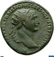 Dupondius - Trajan S P Q R OPTIMO PRINCIPI S C; Roma and Victory obverse image