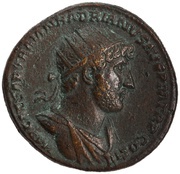 Dupondius - Hadrian PIETAS AVGVSTI S C; Pietas obverse image