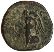 Dupondius - Commodus IMP III COS II P P S C; Victory, Rome, 179 reverse image