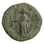 Dupondius - Commodus LIBERTAS AVG TR P VI IMP IIII COS III P P S C; Libertas, Rome, 181 reverse image