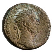 Dupondius - Commodus TR P VIII IMP VI COS IIII P P S C; Fortuna obverse image