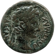 Sestertius - Augustus ROM ET AVG; altar of Gauls obverse image