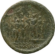 Sestertius - Nero ADLOCVT COH, Rome, 62-68 reverse image