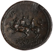 Sestertius - Nero DECVRSIO S C, Rome, 62-68 reverse image