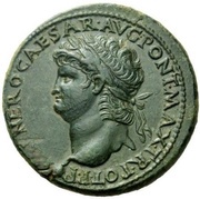 Sestertius - Nero CONG I DAT POP S C; Minerva and Liberalitas obverse image