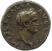 Sestertius - Galba S C; Victory obverse image
