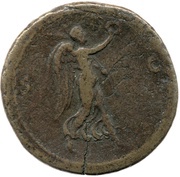 Sestertius - Galba S C; Victory, Rome, 68-69 reverse image