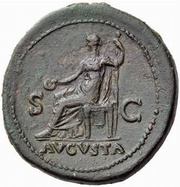 Sestertius - Galba and Livia AVGVSTA S C, Rome, 68-69 reverse image