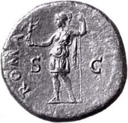 Sestertius - Vespasian ROMA S C; Roma, Rome, 73 reverse image