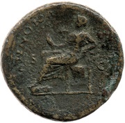 Sestertius - Vespasian ANNONA AVGVST S C; Annona, Rome, 77-78 reverse image