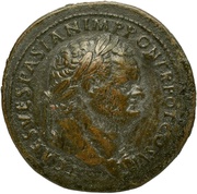 Sestertius - Titus ANNONA AVGVST S C; Annona obverse image