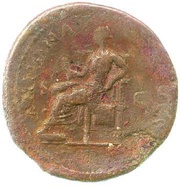 Sestertius - Titus ANNONA AVGVST S C; Annona, Rome, 77-78 reverse image