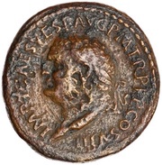 Sestertius - Titus FELICIT PVBLIC S C; Felicitas obverse image
