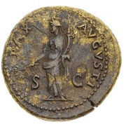 Sestertius - Titus PAX AVGVSTI S C; Pax, Rome, 80-81 reverse image