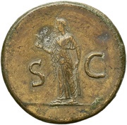 Sestertius - Titus S C; Spes, Rome, 80-81 reverse image