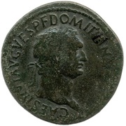 Sestertius - Domitian S C; Minerva obverse image