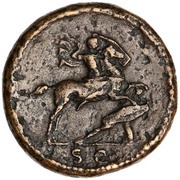 Sestertius - Domitian S C, Rome, 86 reverse image