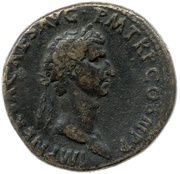 Sestertius - Nerva FORTVNA PR S C; Fortuna obverse image