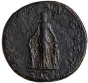 Sestertius - Matidia and Sabina PIETAS AVGVST, Rome, 98-117 reverse image