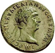 Sestertius - Trajan TR POT COS III P P S C; Pax obverse image