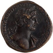 Sestertius - Hadrian RELIQVA VETERA HS NOVIES MILL ABOLITA S C obverse image