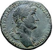 Sestertius - Hadrian LIBERALITAS AVG III S C; Liberalitas obverse image