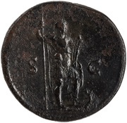 Sestertius - Hadrian // S C; Horus, Rome, 130 reverse image