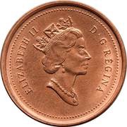 1 Cent - Elizabeth II 3rd portrait obverse image