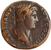 Sestertius - Hadrian MAVRETANIA S C; Mauretania obverse image