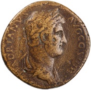 Sestertius - Hadrian // EXERC DACICVS S C (in exergue in field) obverse image
