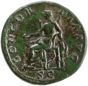 Sestertius - Sabina CONCORDIA AVG S C; Concordia reverse image