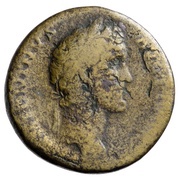 Sestertius - Antoninus Pius TR POT COS II SC PAX; Pax obverse image