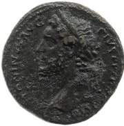 Sestertius - Antoninus Pius SALVS PVBLICA S C; Salus obverse image