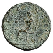 Sestertius - Faustina the Elder AETERNITAS S C; Aeternitas, Rome, 141 reverse image