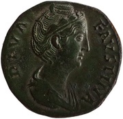 Sestertius - Faustina the Elder AVGVSTA S C; Ceres obverse image