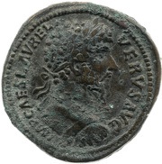 Sestertius - Lucius Verus TR P II COS II S C PROFECTIO AVG obverse image