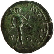 Sestertius - Lucius Verus TR POT V IMP II COS II S C; Mars, Rome, 164-165 reverse image