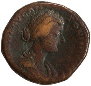 Sestertius - Lucilla PIETAS S C; Pietas obverse image