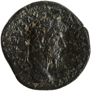 Sestertius - Lucius Verus TR POT V IMP III COS II S C obverse image