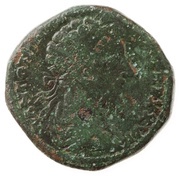 Sestertius - Marcus Aurelius IMP VI COS III S C; Roma obverse image