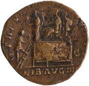 Sestertius - Commodus LIB AVG IIII TR P VI IMP IIII COS III P P S C; Liberalitas, Rome, 181 reverse image