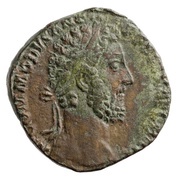 Sestertius - Commodus FEL PVBLICA P M TR P XII IMP VIII COS V P P S C; Felicitas obverse image